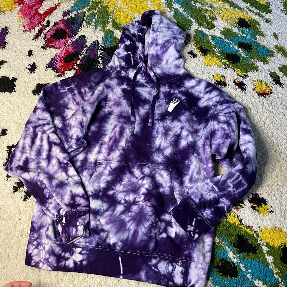 40’s & Shorties Purple Tie Dye Hoodie